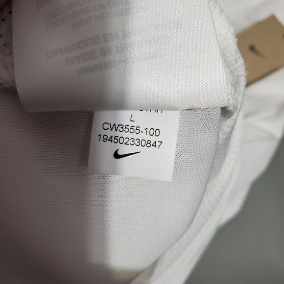 Nike Womens Sz L US Dry Strike II Short Sleeve Soccer Jersey White CW3555-100 - Picture 6 of 7